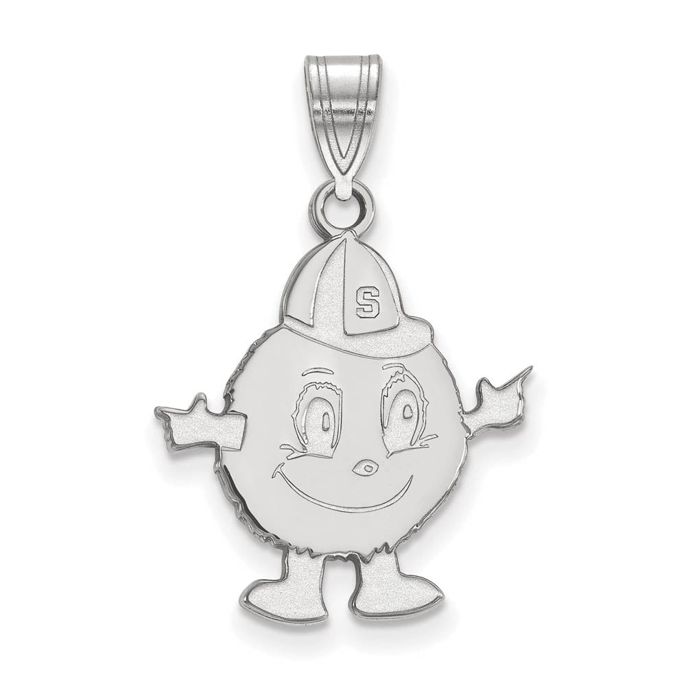 Sterling Silver Syracuse U. Large Mascot Pendant, Item P18201 by The Black Bow Jewelry Co.