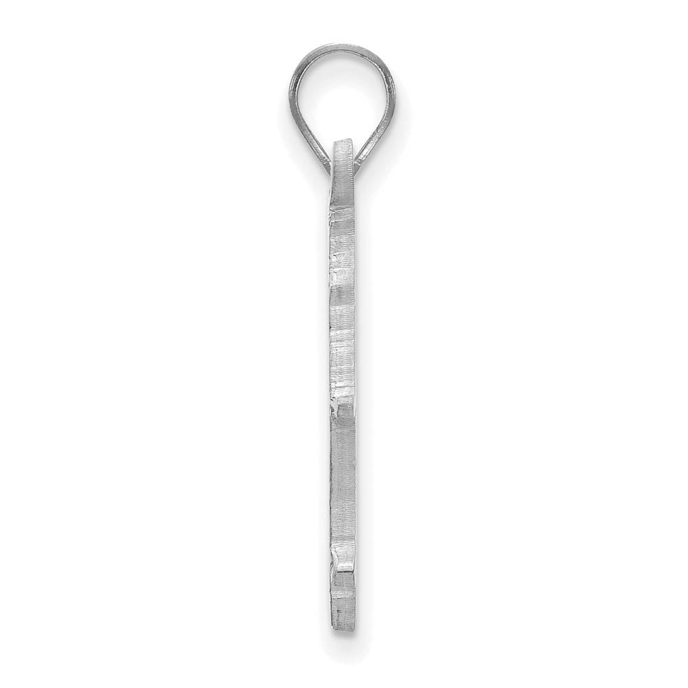 Alternate view of the Sterling Silver West Virginia U. Large Mascot Pendant by The Black Bow Jewelry Co.