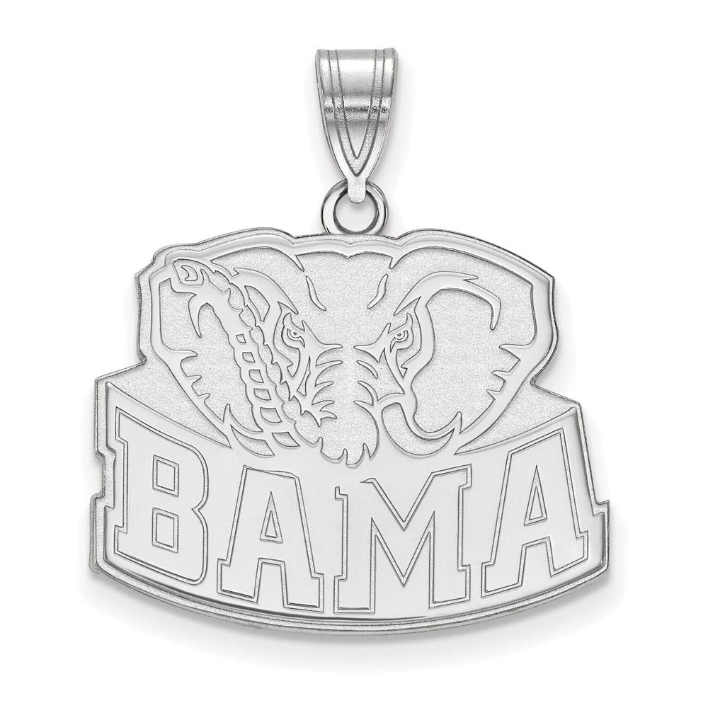 Sterling Silver U. of Alabama Large Pendant, Item P18466 by The Black Bow Jewelry Co.