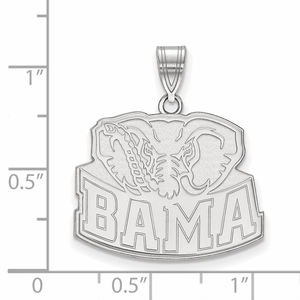 Alternate view of the Sterling Silver U. of Alabama Large Pendant by The Black Bow Jewelry Co.