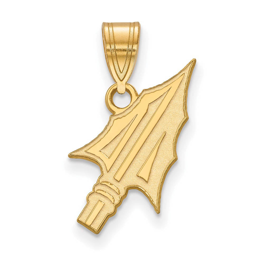 14k Yellow Gold Florida State Medium Arrowhead Pendant, Item P19190 by The Black Bow Jewelry Co.
