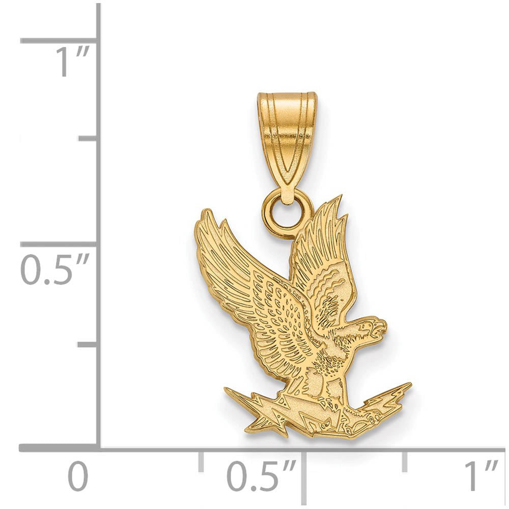 Alternate view of the 14k Gold Plated Silver Air force Academy Medium Mascot Pendant by The Black Bow Jewelry Co.