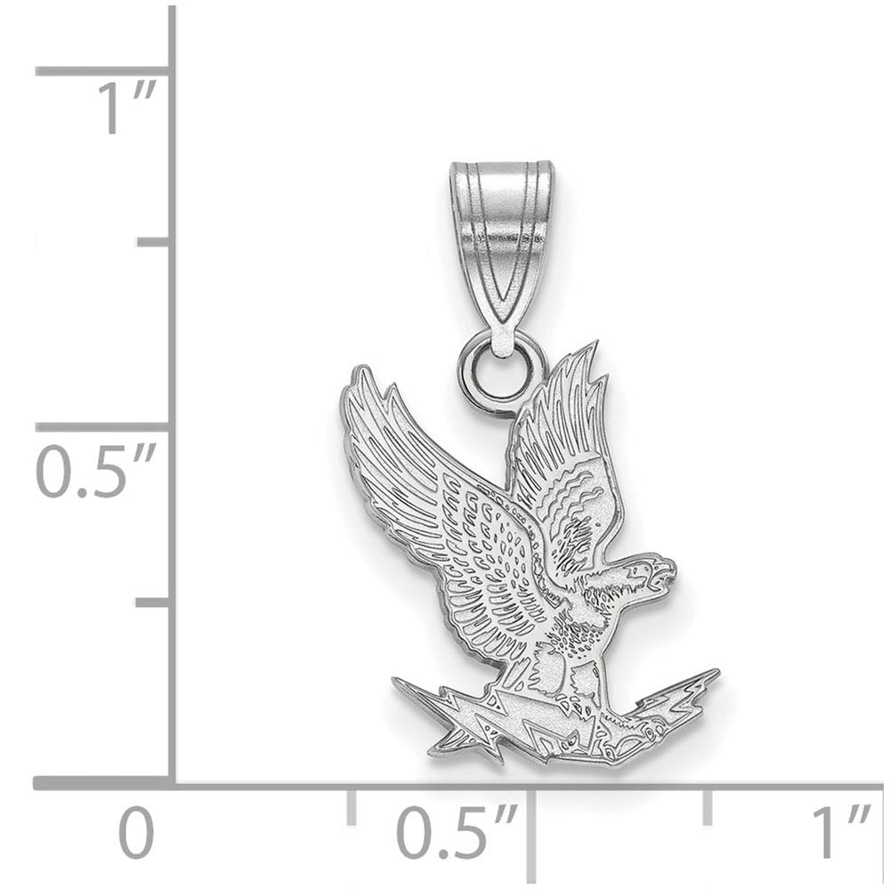 Alternate view of the Sterling Silver Air force Academy Medium Mascot Pendant by The Black Bow Jewelry Co.