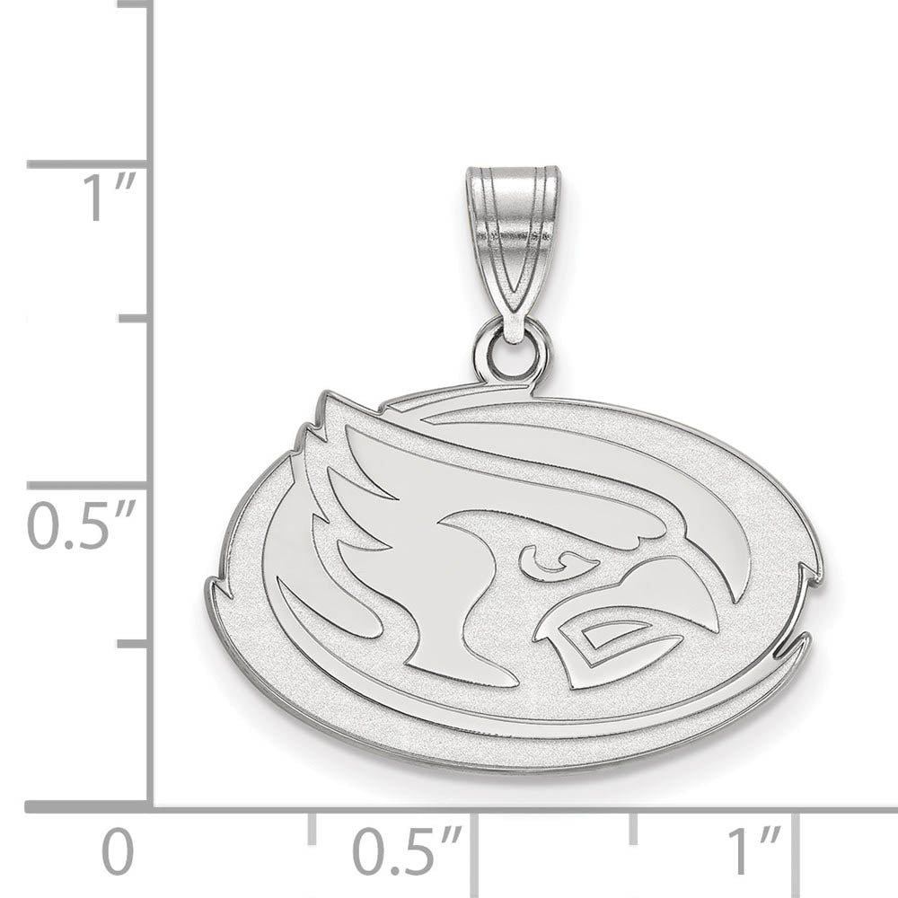 Alternate view of the Sterling Silver Iowa State Medium Pendant by The Black Bow Jewelry Co.