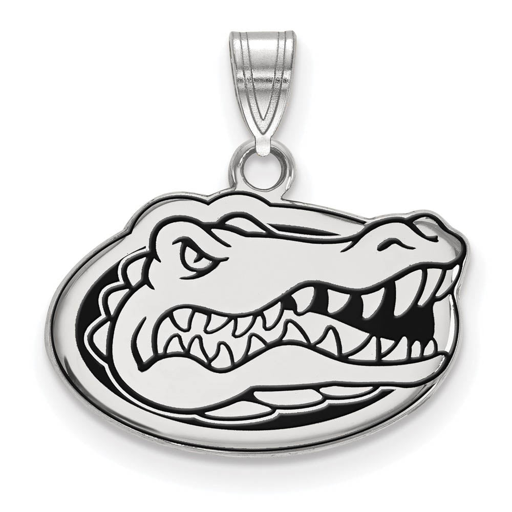Sterling Silver U. of Florida Small Enamel Mascot Pendant, Item P19743 by The Black Bow Jewelry Co.