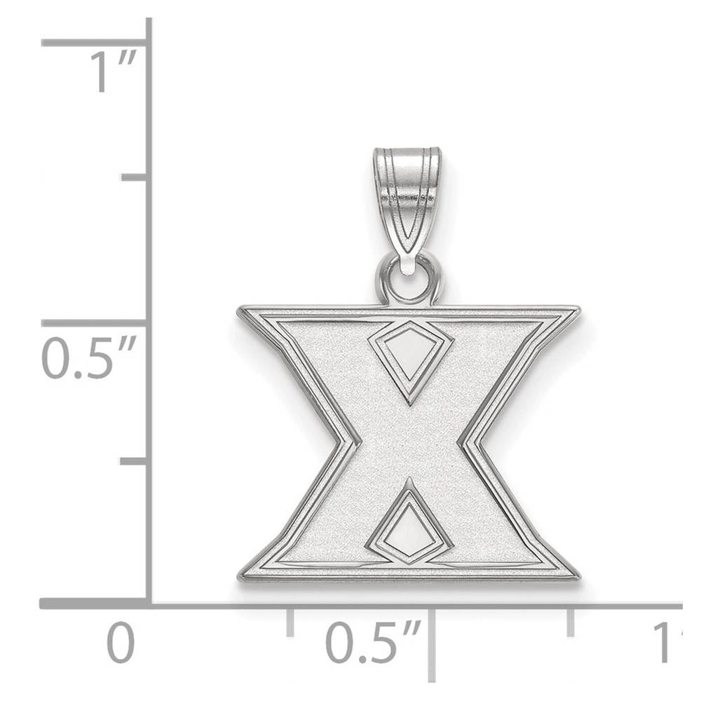 Alternate view of the 10k White Gold Xavier U. Small Initial X Pendant by The Black Bow Jewelry Co.