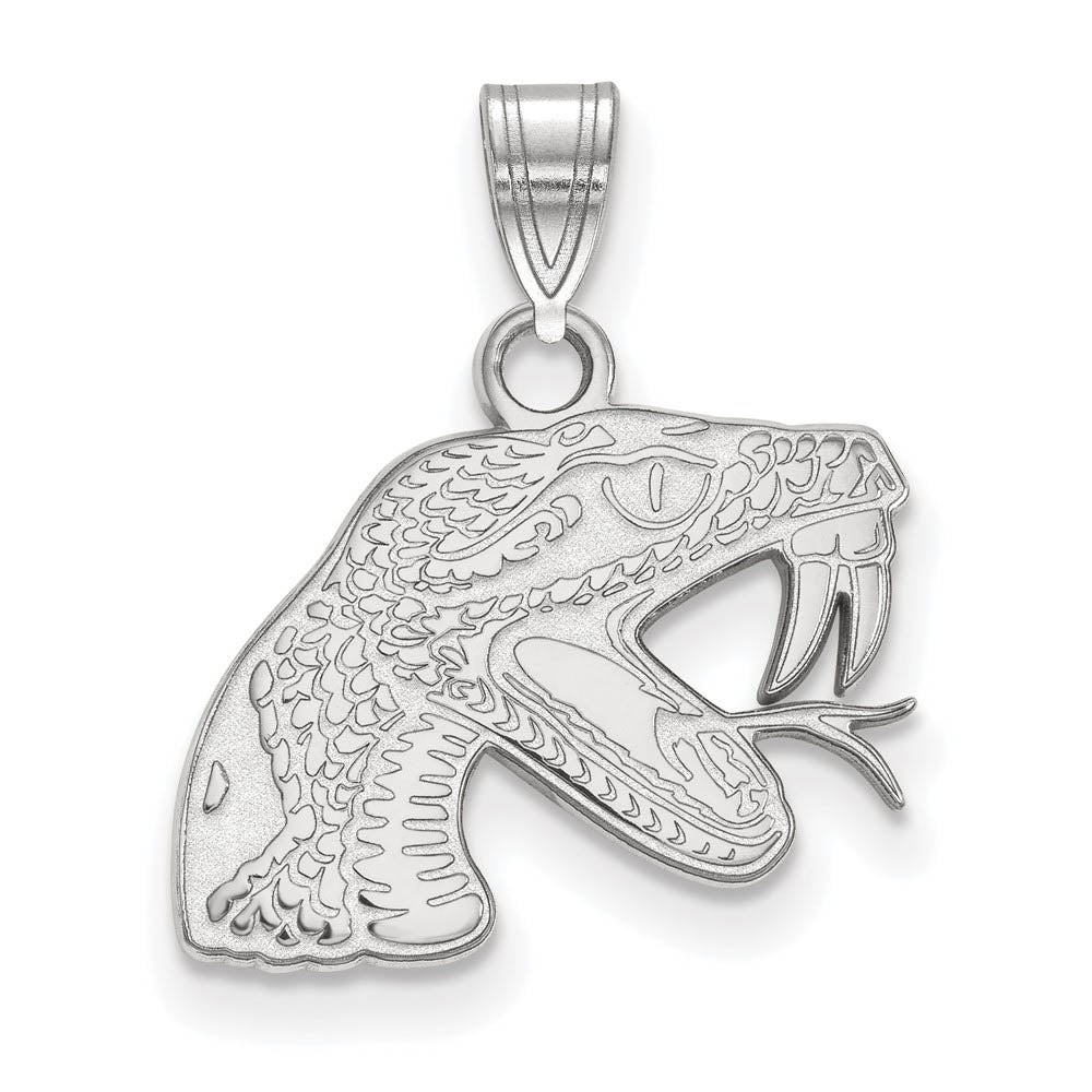 10k White Gold Florida A&M U Small Pendant, Item P19846 by The Black Bow Jewelry Co.