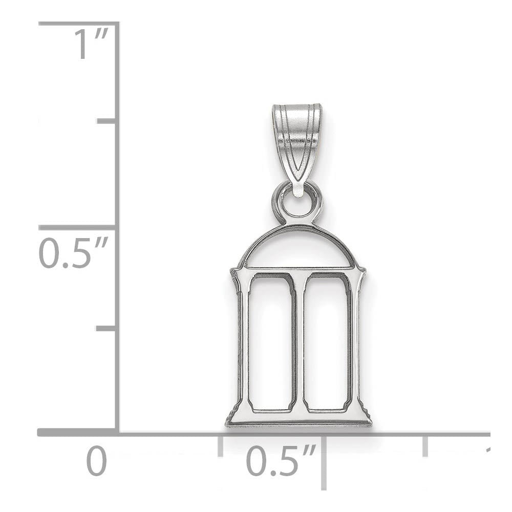 Alternate view of the 10k White Gold U. of Georgia Small Logo Pendant by The Black Bow Jewelry Co.