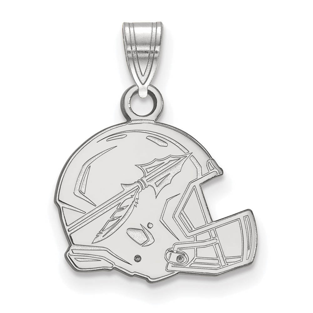 10k White Gold Florida State Small Pendant, Item P20036 by The Black Bow Jewelry Co.