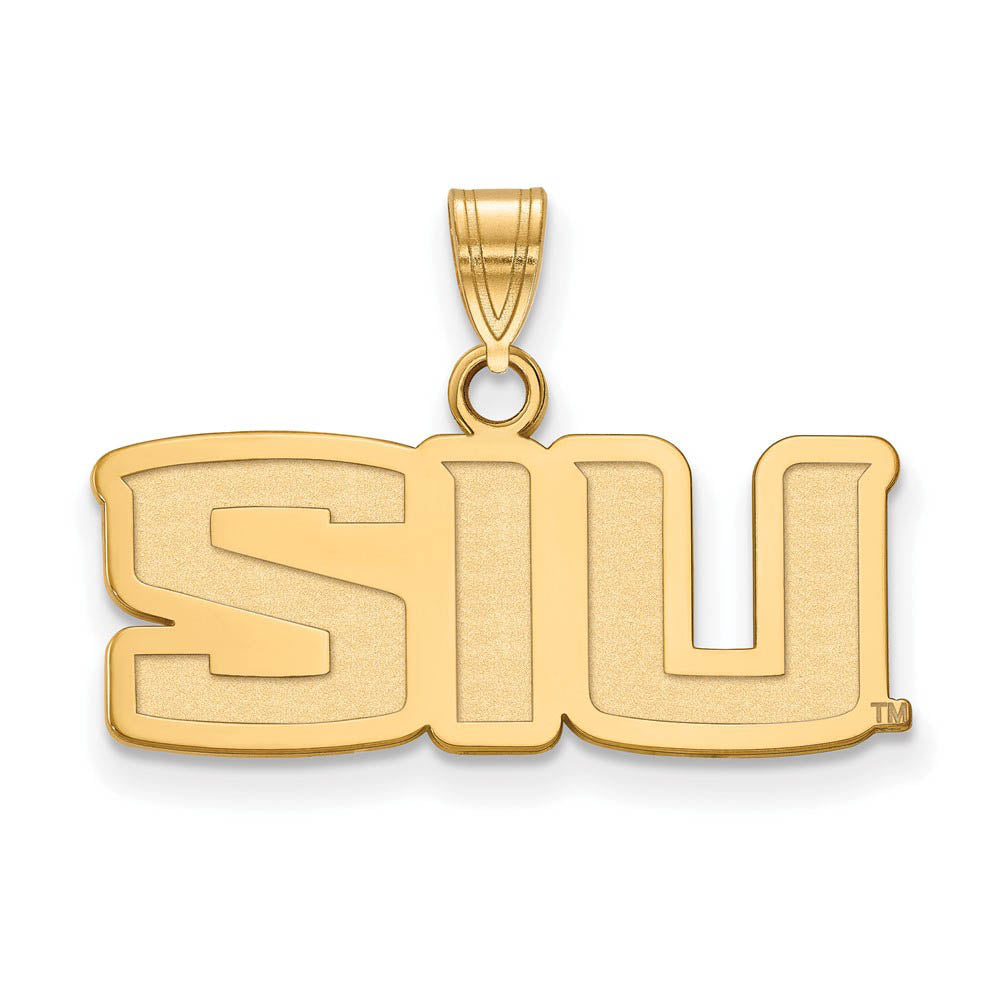 10k Yellow Gold Southern Illinois U. Small Pendant, Item P20095 by The Black Bow Jewelry Co.