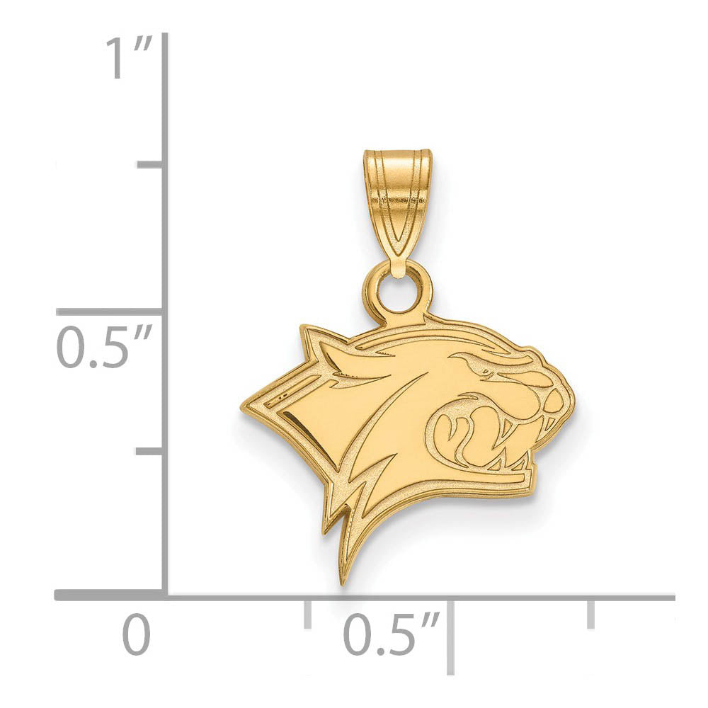 Alternate view of the 10k Yellow Gold U. of New Hampshire Small Mascot Pendant by The Black Bow Jewelry Co.