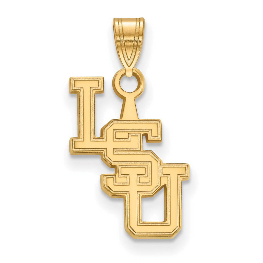 10k Yellow Gold Louisiana State Small Pendant, Item P20278 by The Black Bow Jewelry Co.