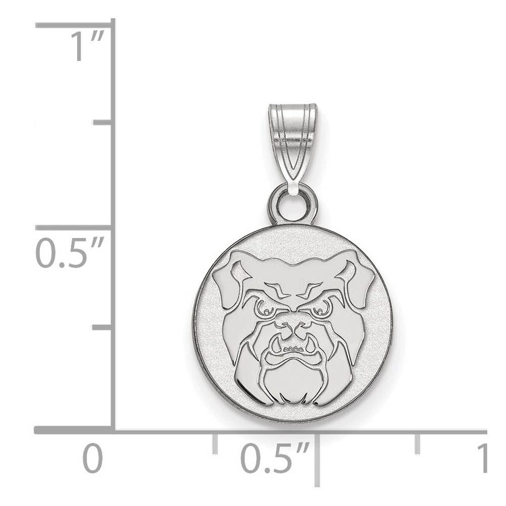 Alternate view of the 14k White Gold Butler U Small Mascot Pendant by The Black Bow Jewelry Co.