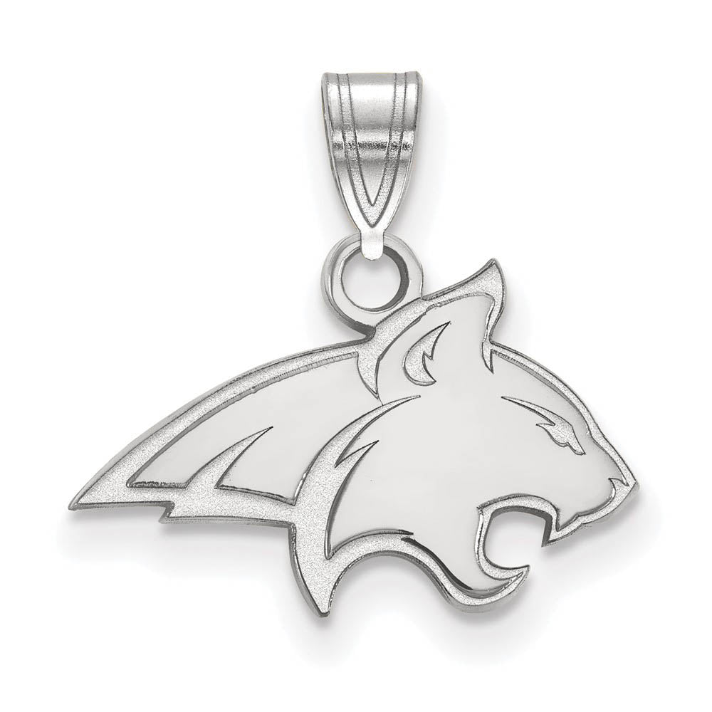 14k White Gold Montana State Small Mascot Pendant, Item P20336 by The Black Bow Jewelry Co.