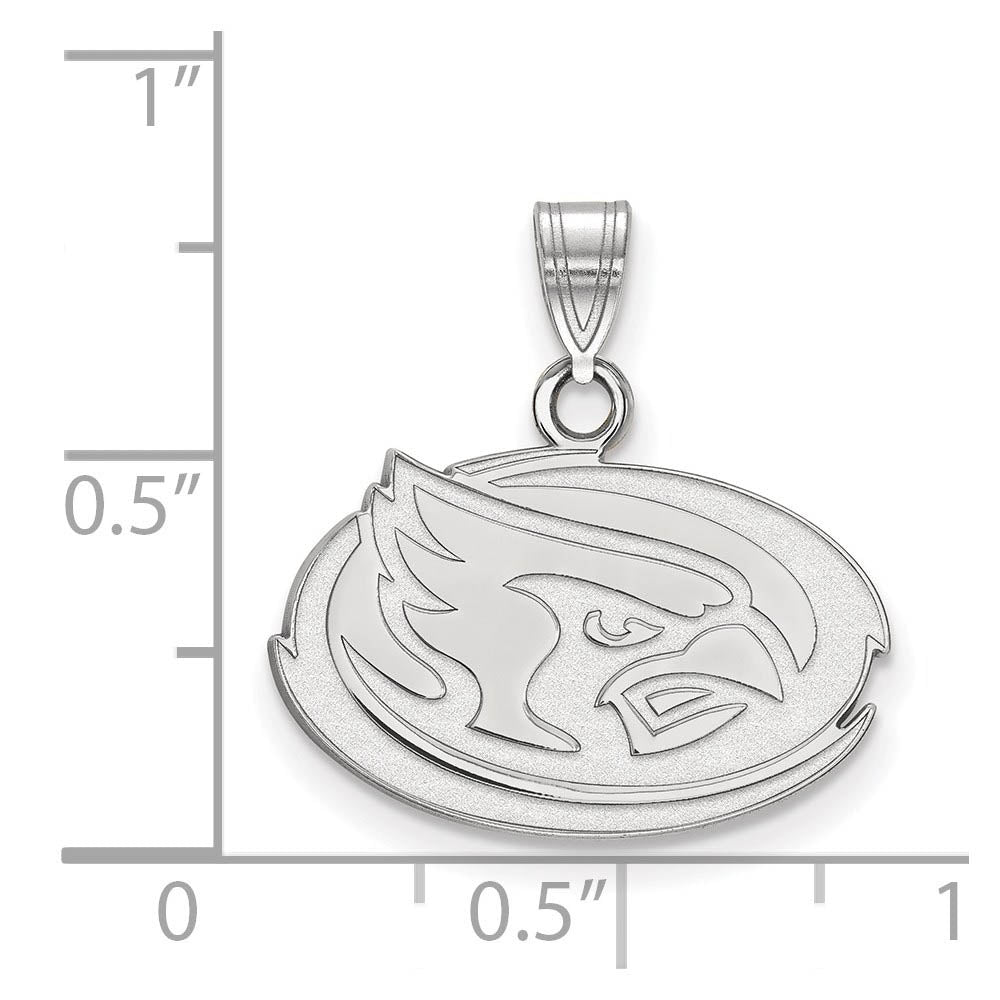 Alternate view of the 14k White Gold Iowa State Small Pendant by The Black Bow Jewelry Co.