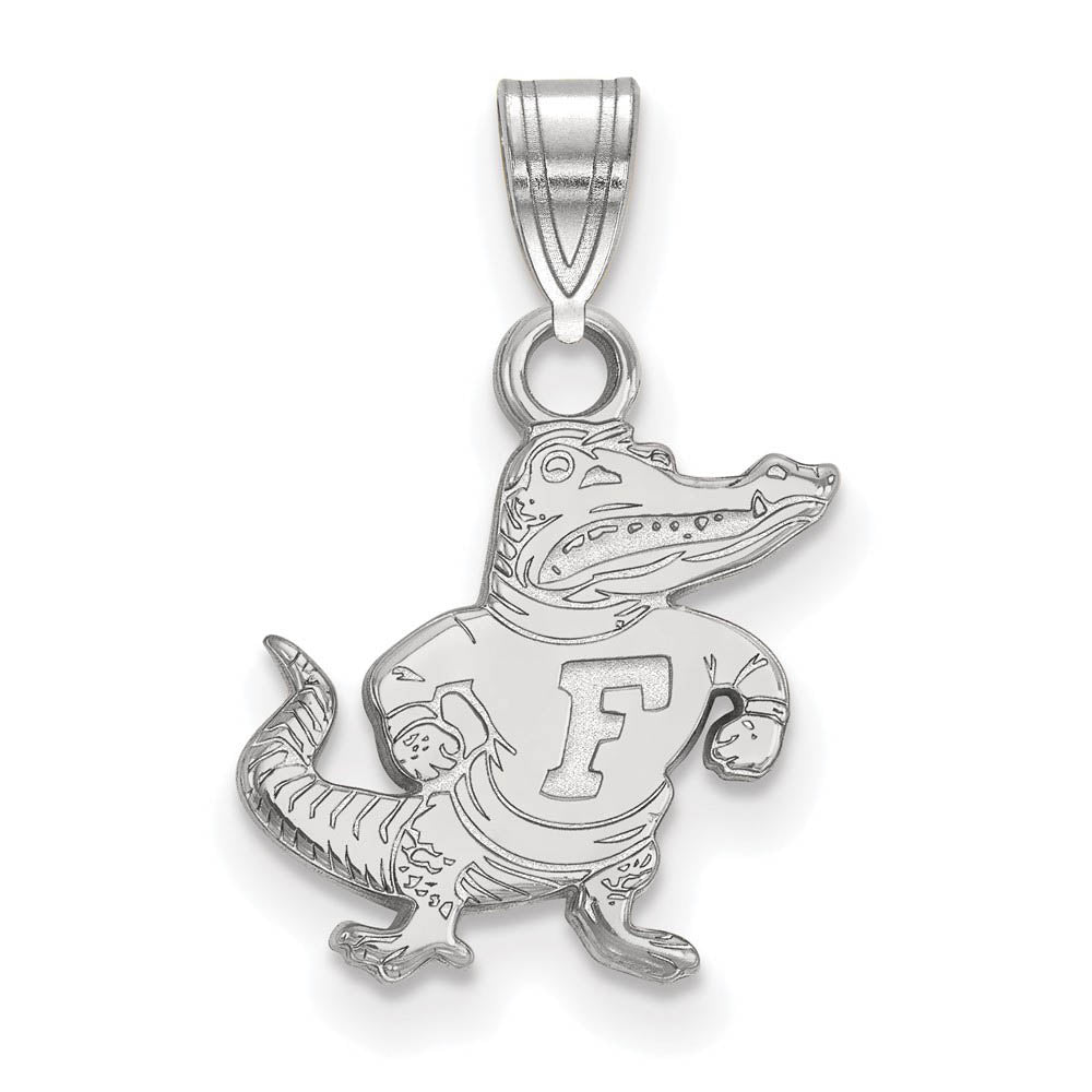 14k White Gold U of Florida Small Pendant, Item P20496 by The Black Bow Jewelry Co.