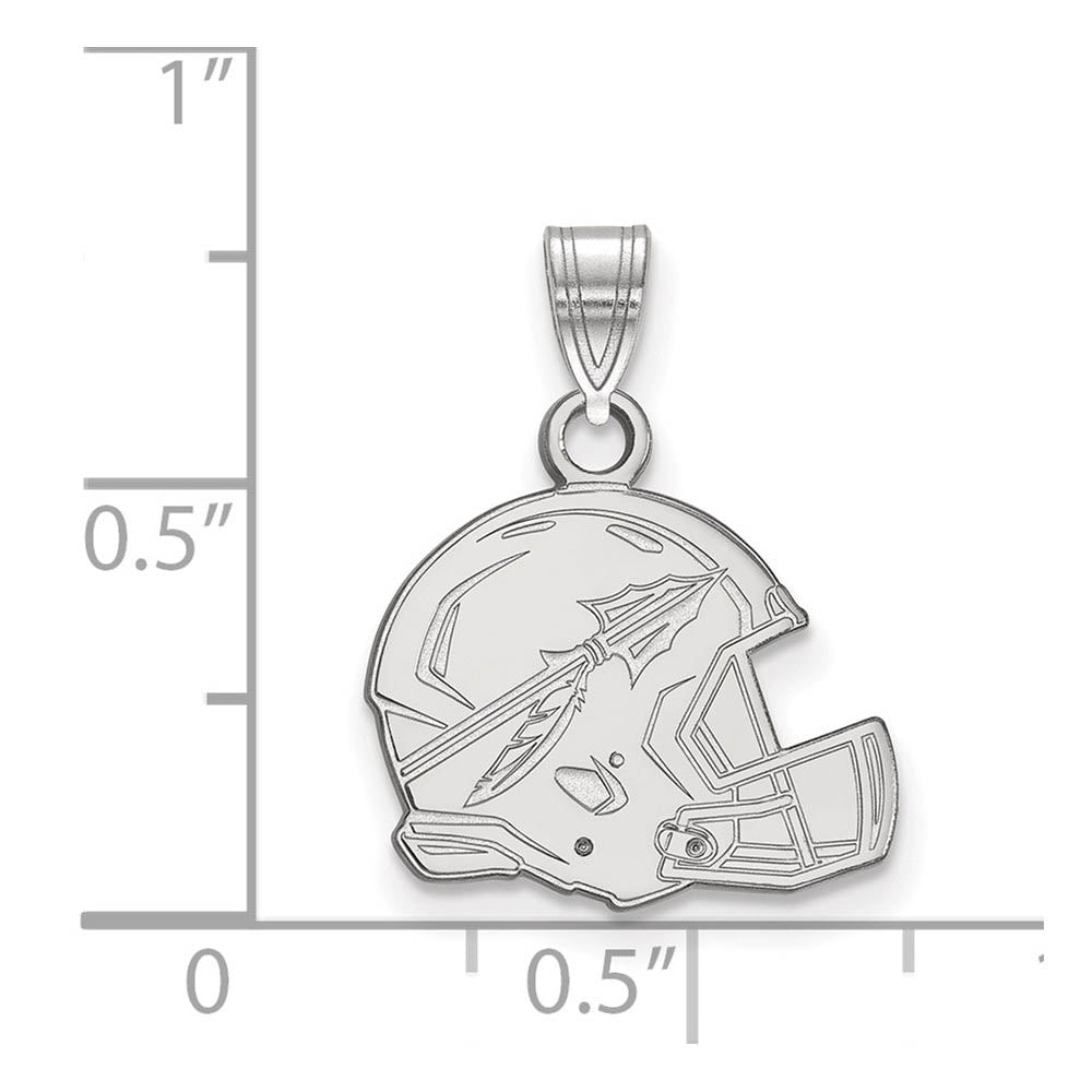 Alternate view of the 14k White Gold Florida State Small Pendant by The Black Bow Jewelry Co.