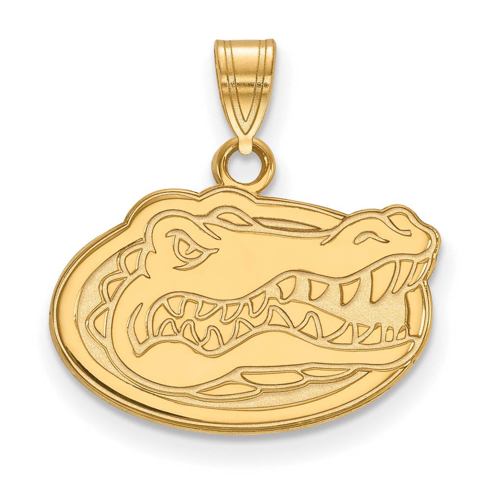 14k Yellow Gold U of Florida Small Mascot Pendant, Item P20579 by The Black Bow Jewelry Co.