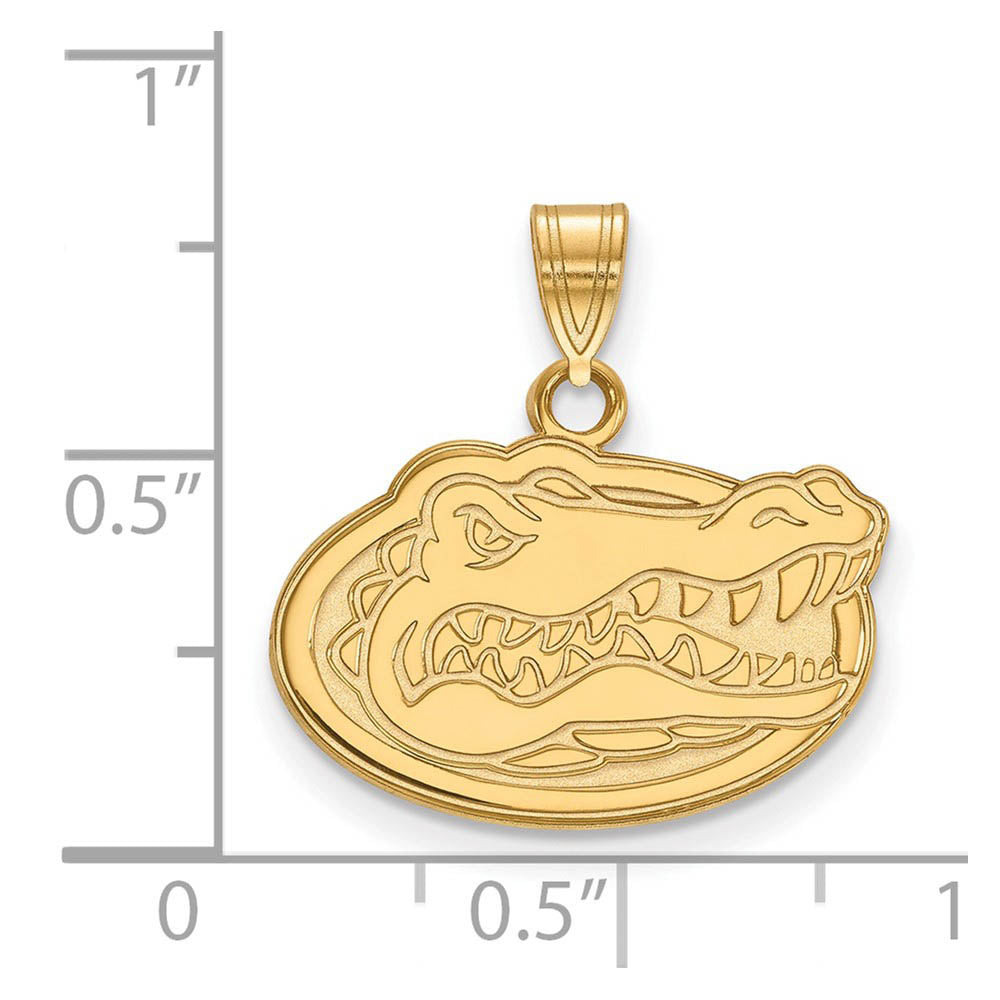 Alternate view of the 14k Yellow Gold U of Florida Small Mascot Pendant by The Black Bow Jewelry Co.