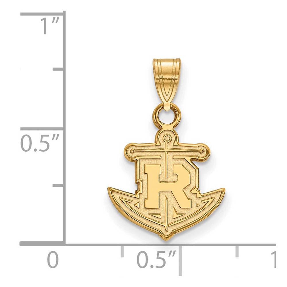 Alternate view of the 14k Gold Plated Silver Rollins College Small Pendant by The Black Bow Jewelry Co.