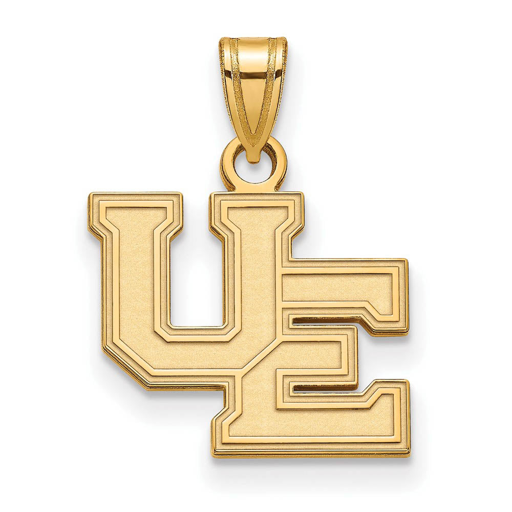 14k Gold Plated Silver U. of Evansville Small Pendant, Item P20767 by The Black Bow Jewelry Co.