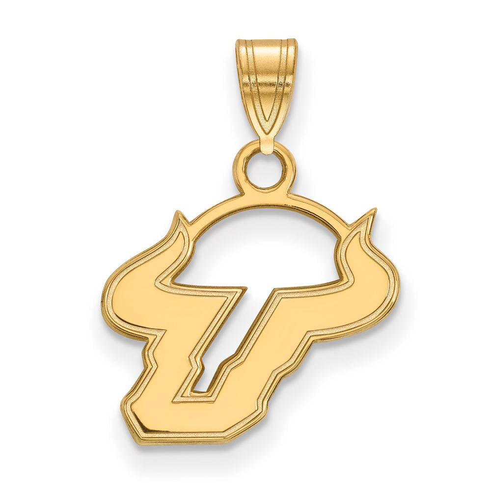 14k Gold Plated Silver South Florida Small Pendant, Item P20823 by The Black Bow Jewelry Co.
