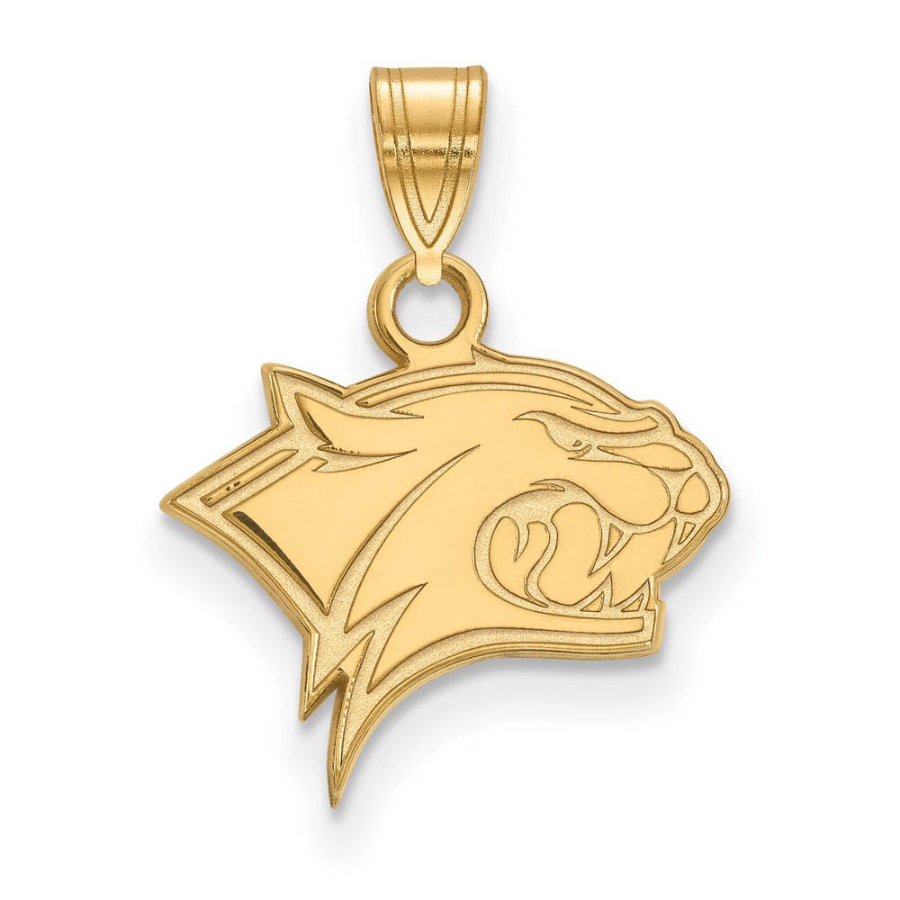 14k Gold Plated Silver U. of New Hampshire Small Mascot Pendant, Item P20849 by The Black Bow Jewelry Co.