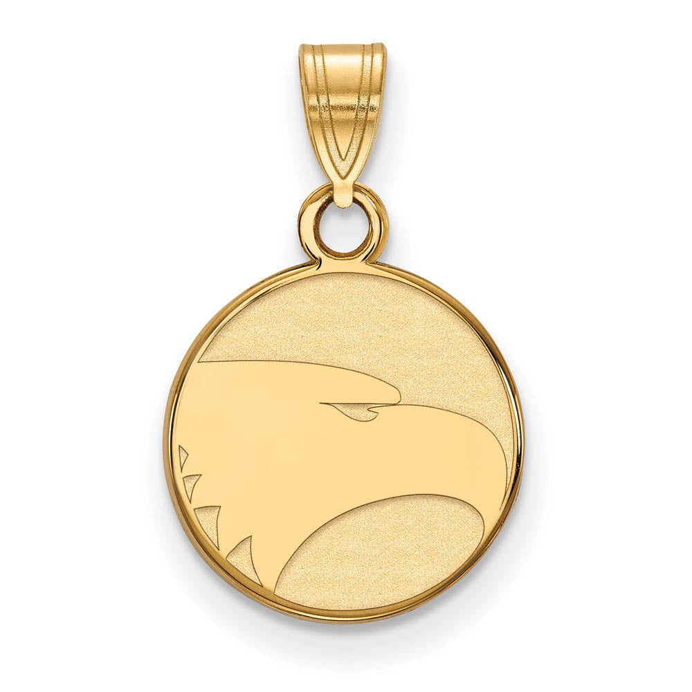 14k Gold Plated Silver Georgia Southern U Small Pendant, Item P20888 by The Black Bow Jewelry Co.