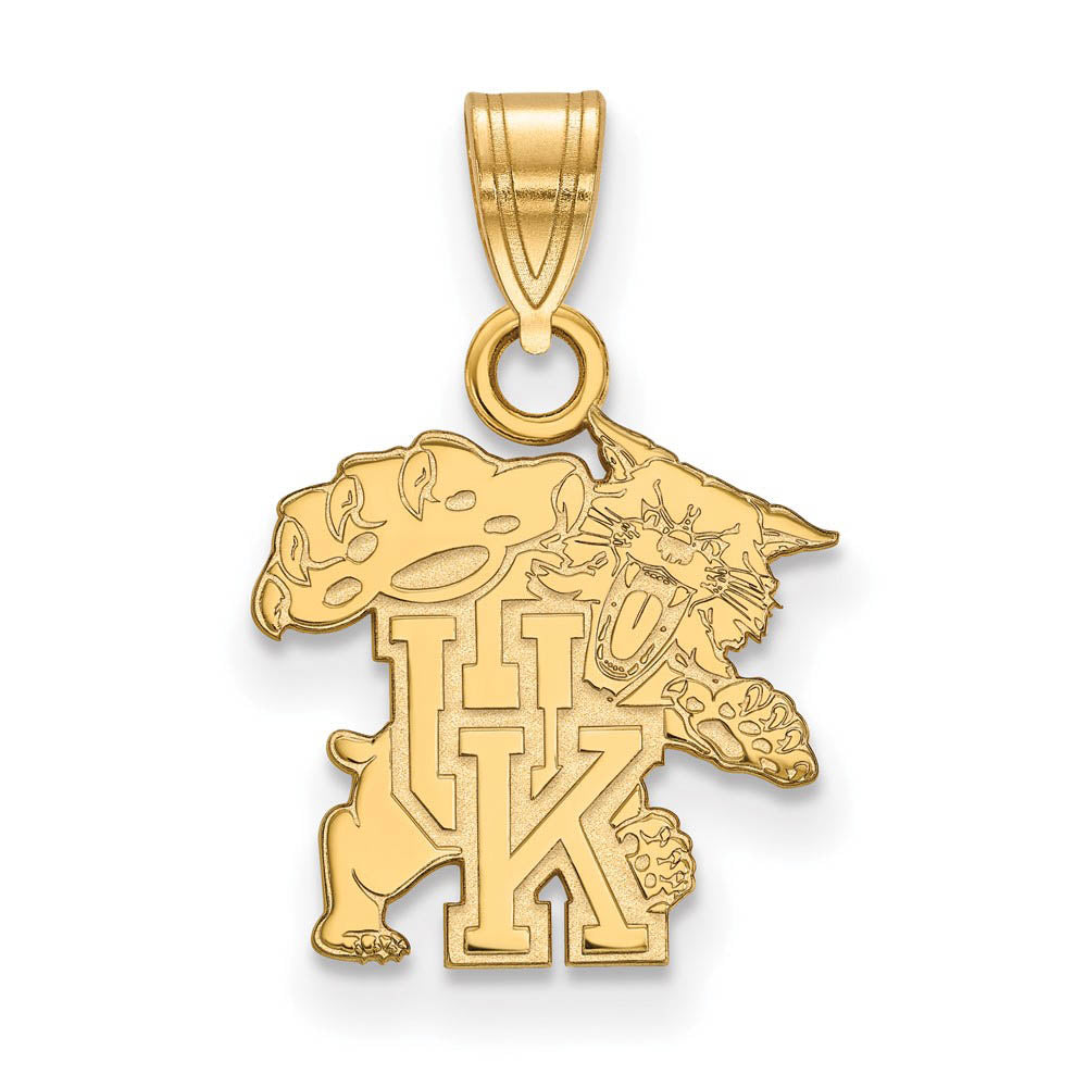 14k Gold Plated Silver U. of Kentucky Small Pendant, Item P20964 by The Black Bow Jewelry Co.