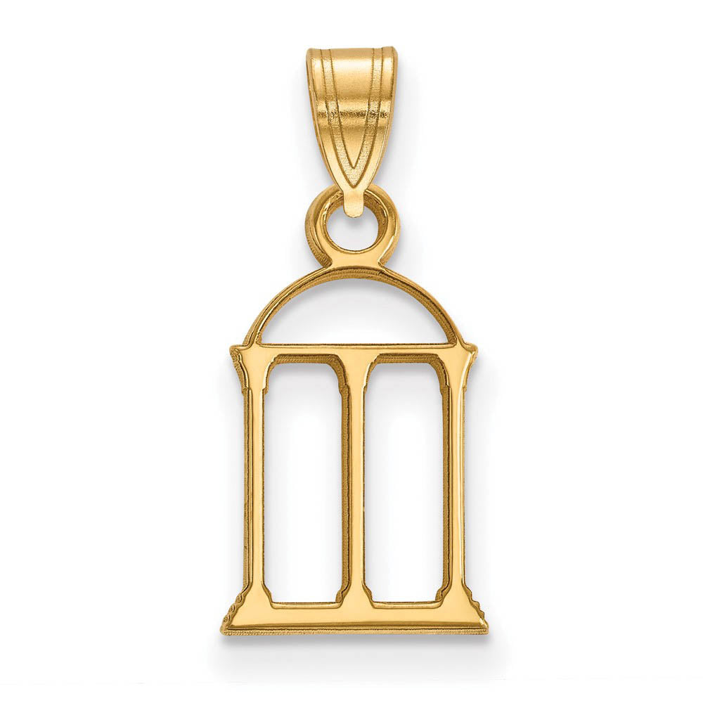 14k Gold Plated Silver U. of Georgia Small Logo Pendant, Item P20996 by The Black Bow Jewelry Co.