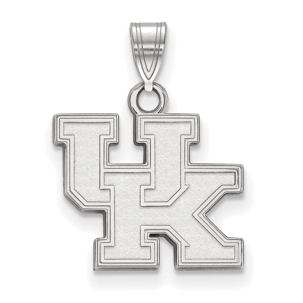 Sterling Silver U. of Kentucky Small 'UK' Pendant, Item P21078 by The Black Bow Jewelry Co.