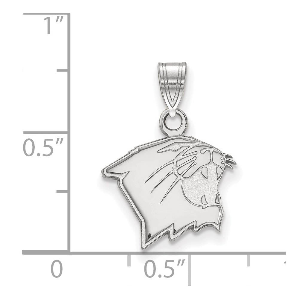 Alternate view of the Sterling Silver Northwestern U. Small Pendant by The Black Bow Jewelry Co.