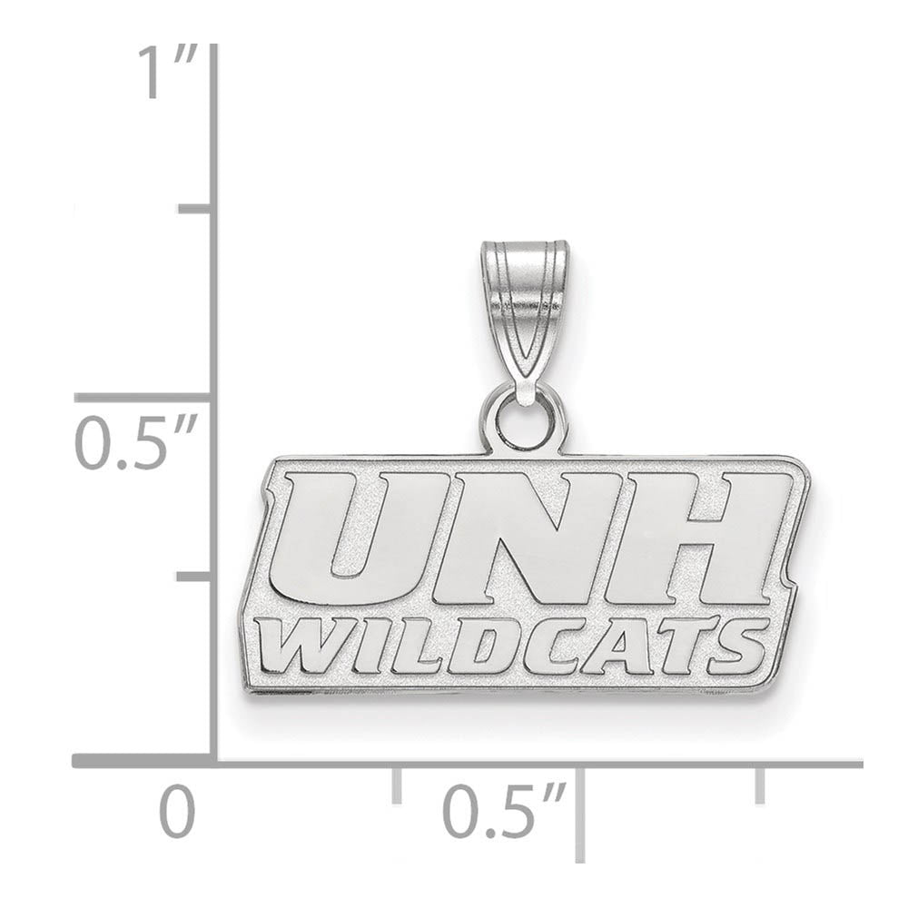 Alternate view of the Sterling Silver U. of New Hampshire Small Pendant by The Black Bow Jewelry Co.