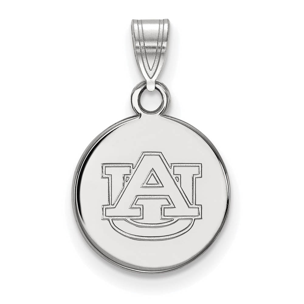 Sterling Silver Auburn U Small Disc Pendant, Item P21202 by The Black Bow Jewelry Co.