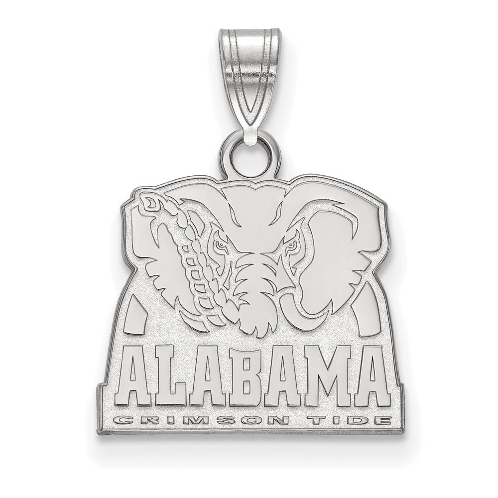 Sterling Silver U. of Alabama Small Logo Pendant, Item P21235 by The Black Bow Jewelry Co.