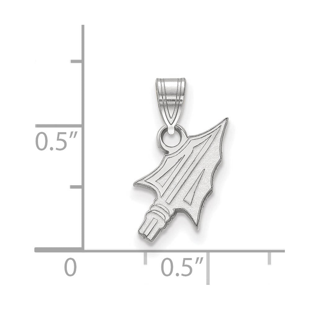 Alternate view of the Sterling Silver Florida State Small Arrowhead Pendant by The Black Bow Jewelry Co.