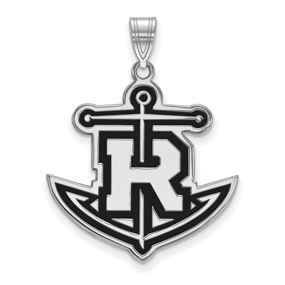 Sterling Silver Rollins College XL Enamel Pendant, Item P21381 by The Black Bow Jewelry Co.