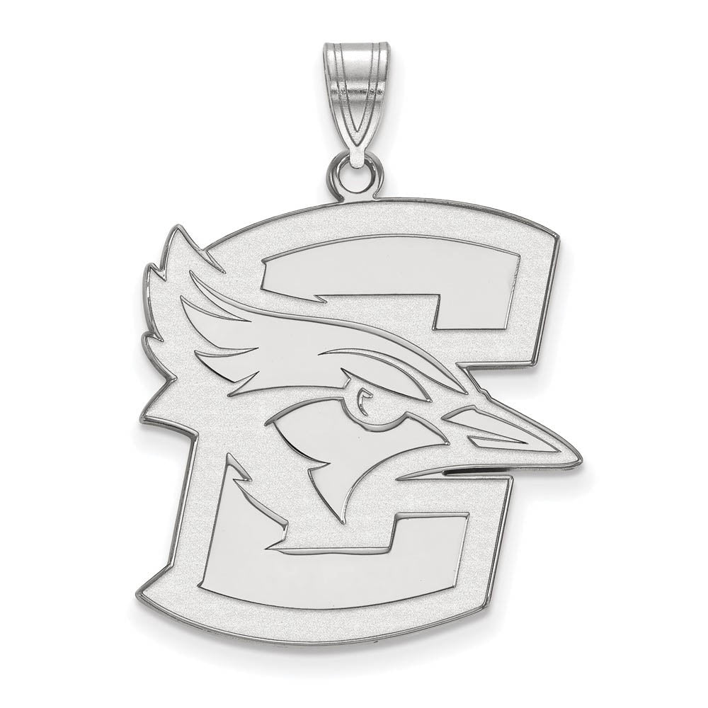 10k White Gold Creighton U XL Pendant, Item P21478 by The Black Bow Jewelry Co.