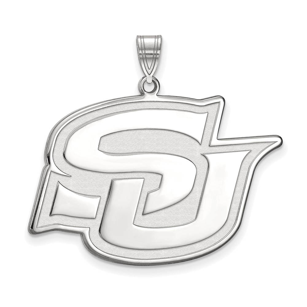 10k White Gold Southern U. XL Pendant, Item P21496 by The Black Bow Jewelry Co.