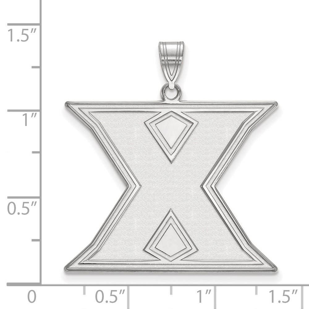 Alternate view of the 10k White Gold Xavier U. XL Initial X Pendant by The Black Bow Jewelry Co.