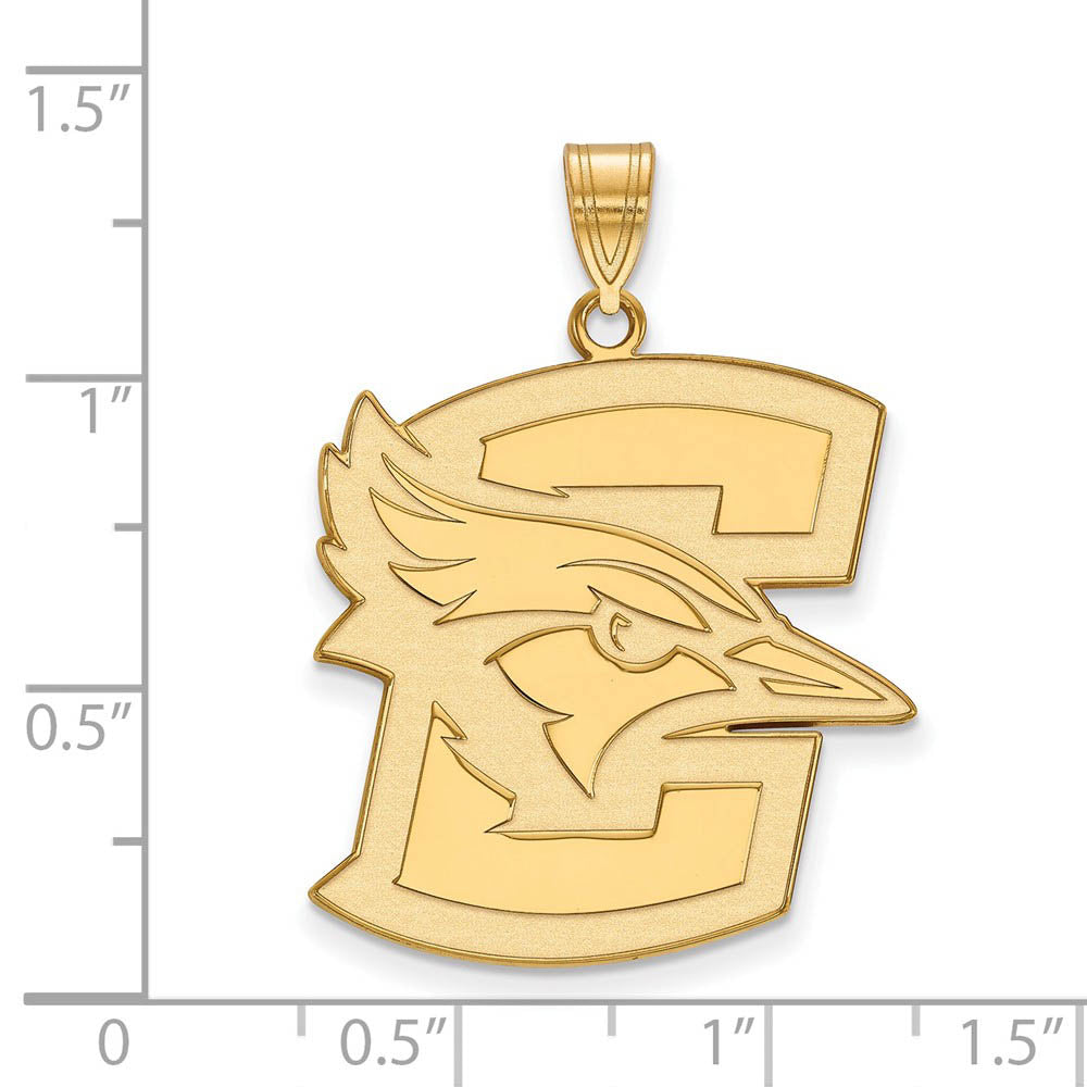 Alternate view of the 10k Yellow Gold Creighton U XL Pendant by The Black Bow Jewelry Co.