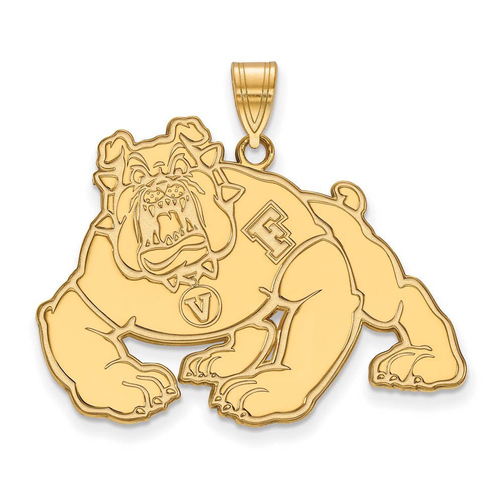 10k Yellow Gold California State Fresno XL Pendant, Item P21764 by The Black Bow Jewelry Co.