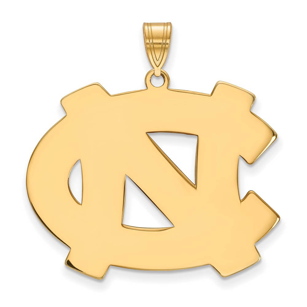 10k Yellow Gold North Carolina XL 'NC' Pendant, Item P21802 by The Black Bow Jewelry Co.