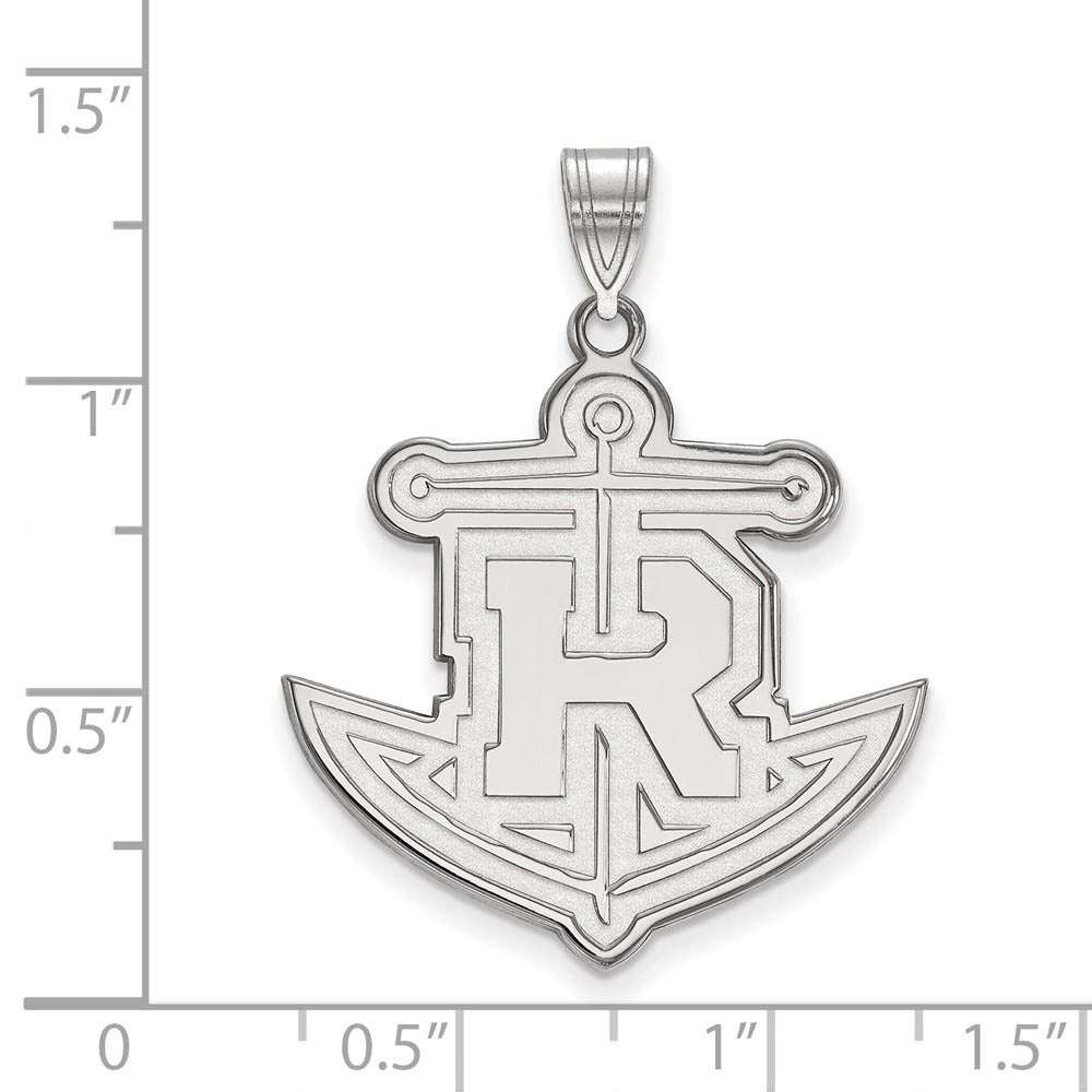 Alternate view of the 14k White Gold Rollins College XL Pendant by The Black Bow Jewelry Co.