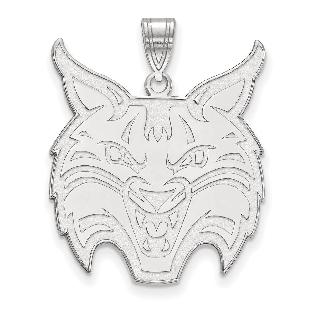 Sterling Silver Quinnipiac U. XL Pendant, Item P22445 by The Black Bow Jewelry Co.