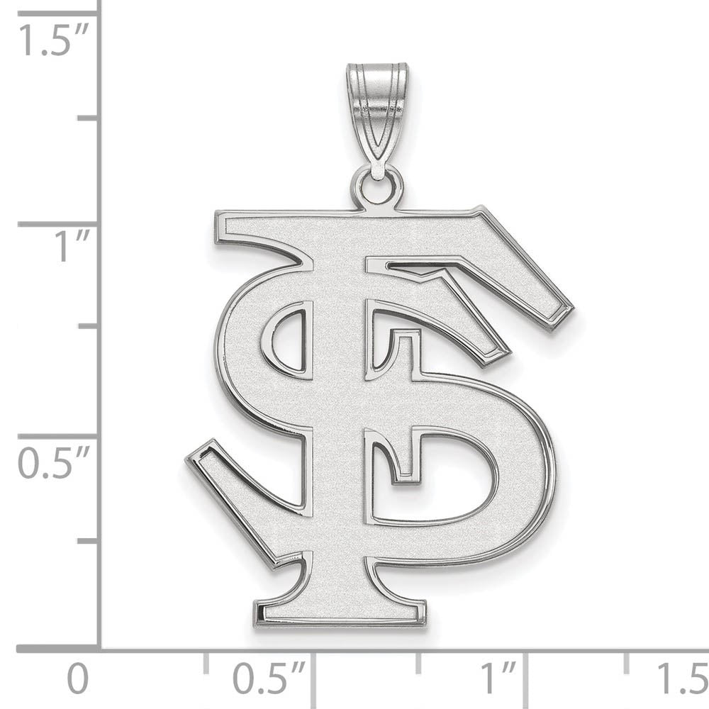 Alternate view of the Sterling Silver Florida State XL Pendant by The Black Bow Jewelry Co.