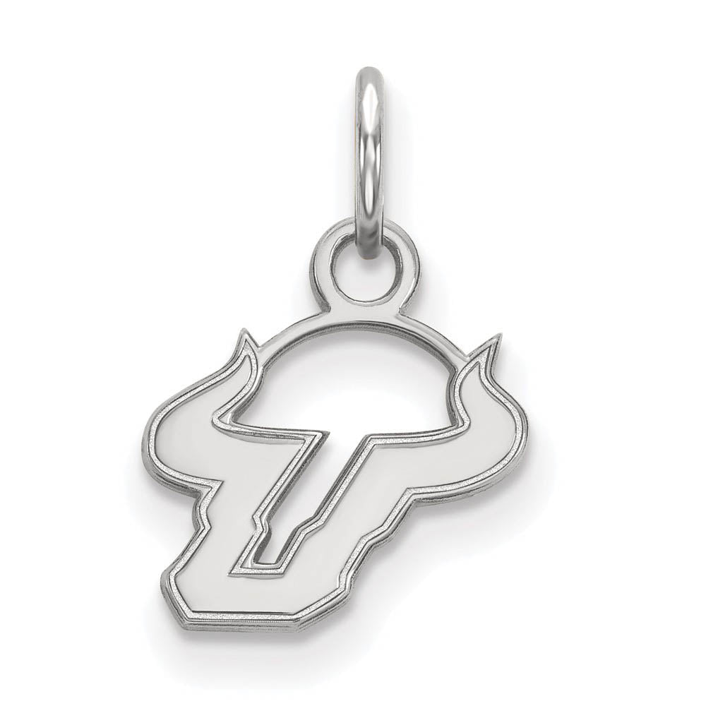 10k White Gold South Florida XS (Tiny) Charm or Pendant, Item P22738 by The Black Bow Jewelry Co.