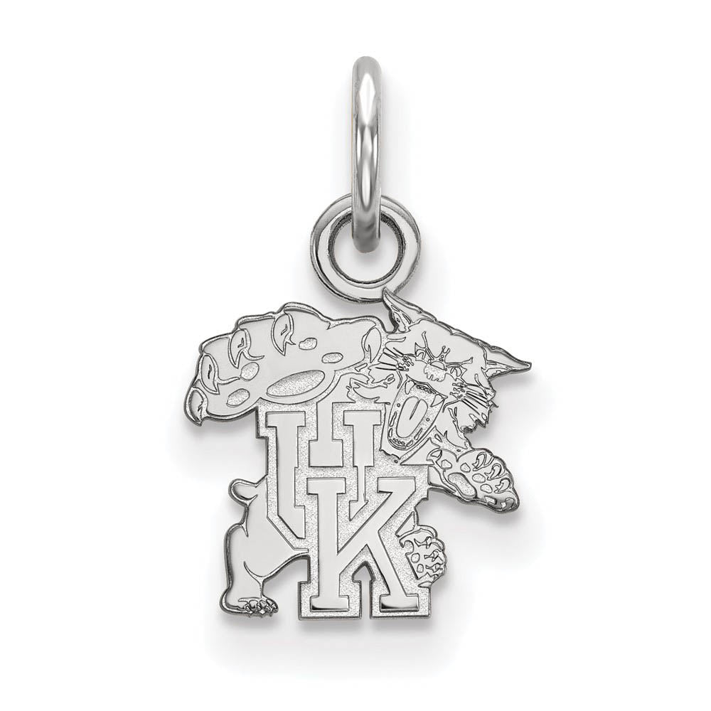 10k White Gold U. of Kentucky XS (Tiny) Charm or Pendant, Item P22783 by The Black Bow Jewelry Co.