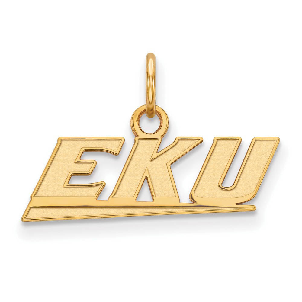 10k Yellow Gold Eastern Kentucky U XS (Tiny) Mascot Charm or Pendant, Item P22802 by The Black Bow Jewelry Co.