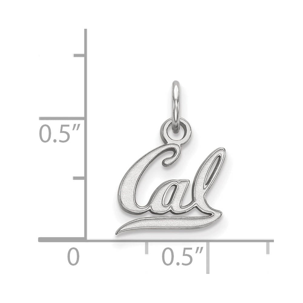 Alternate view of the 14k White Gold California Berkeley XS (Tiny) Charm or Pendant by The Black Bow Jewelry Co.